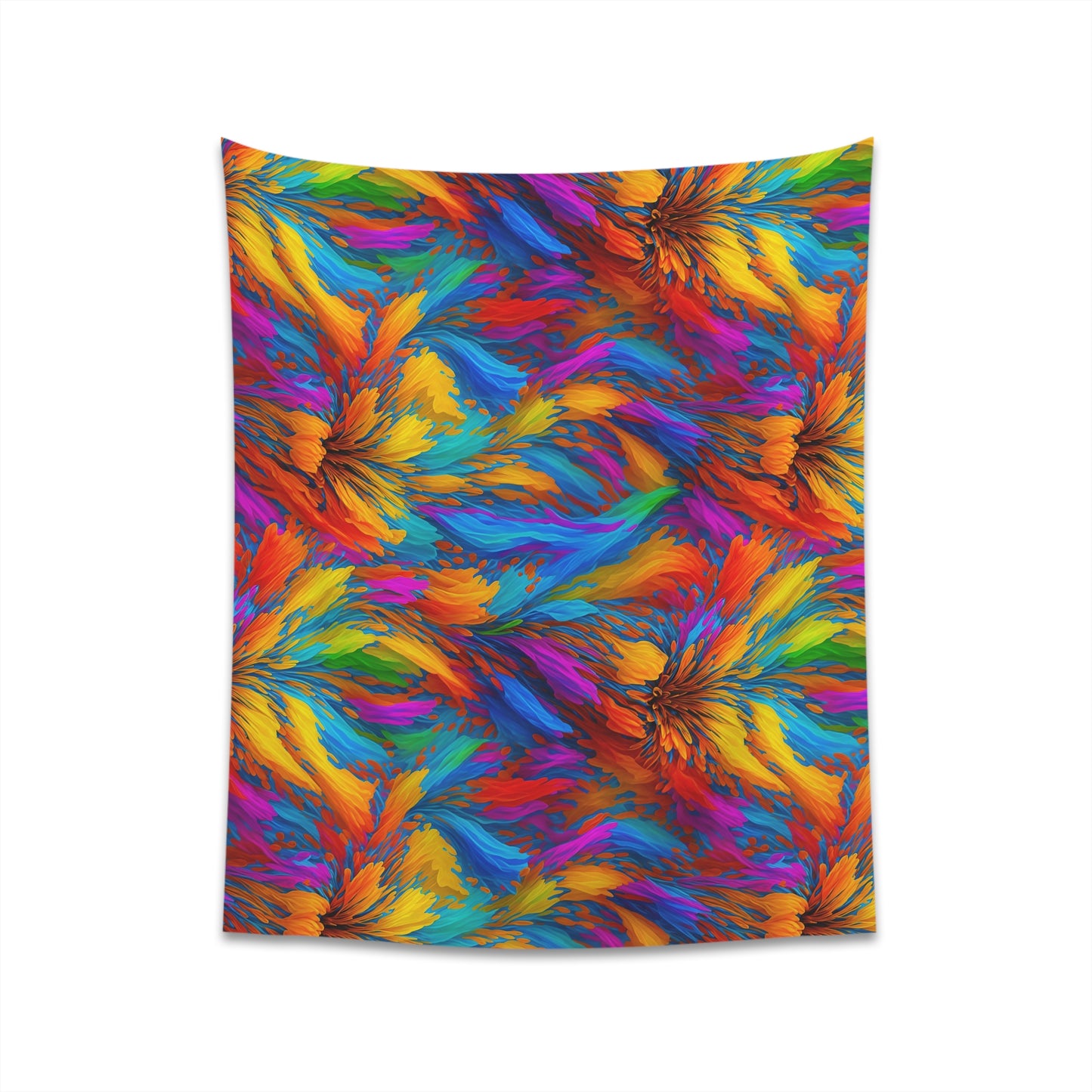 Rainbow Flower Tapestry for the wall for pride and celebrating inclusiveness lgbtq ally wall art gay wall art up to 100 inches show pride