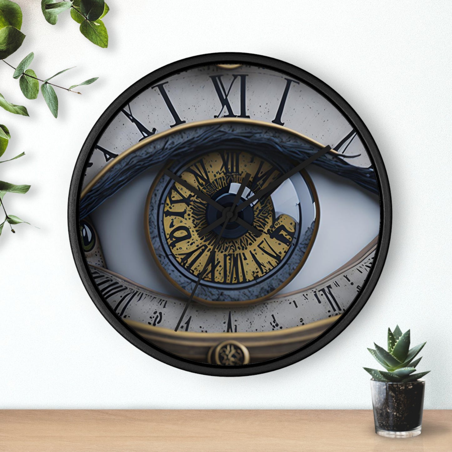 Steampunk Eyes Analog Wall Clock design 1/4