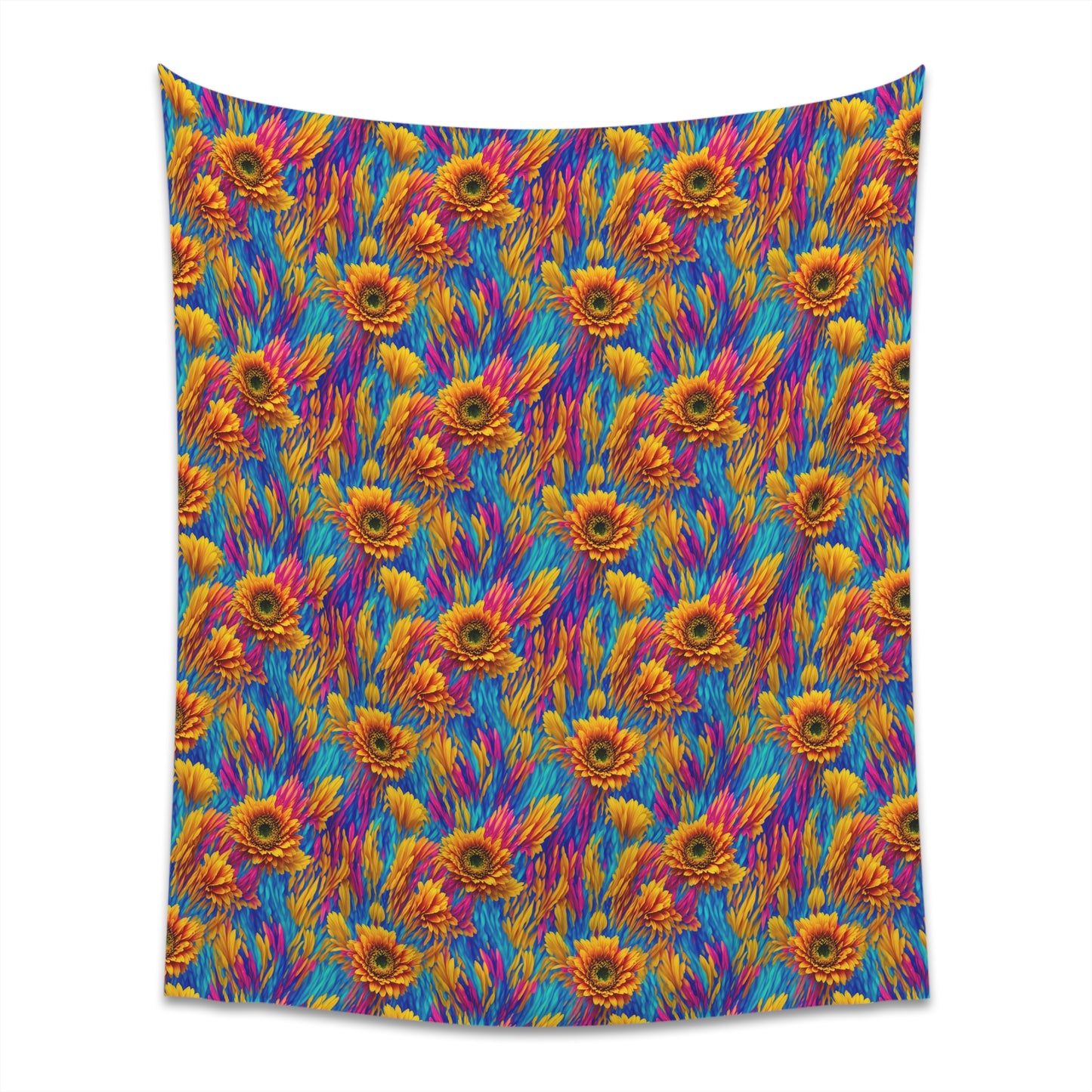 Rainbow Flower Tapestry for the wall for pride and celebrating inclusiveness lgbtq ally wall art gay wall art up to 100 inches show pride v2