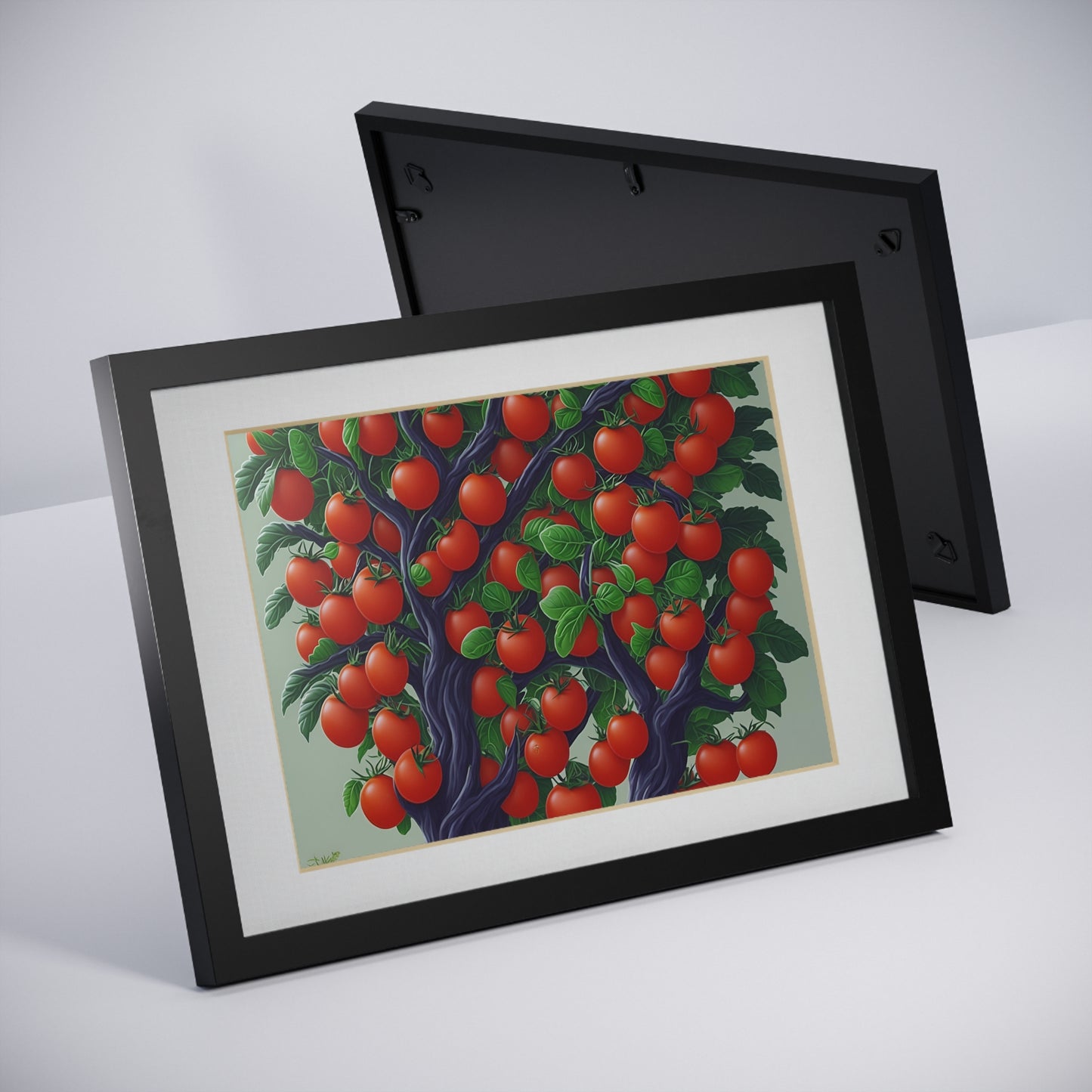 Tomato Tree framed art kitchen gift restaurant or kitchen dining poster