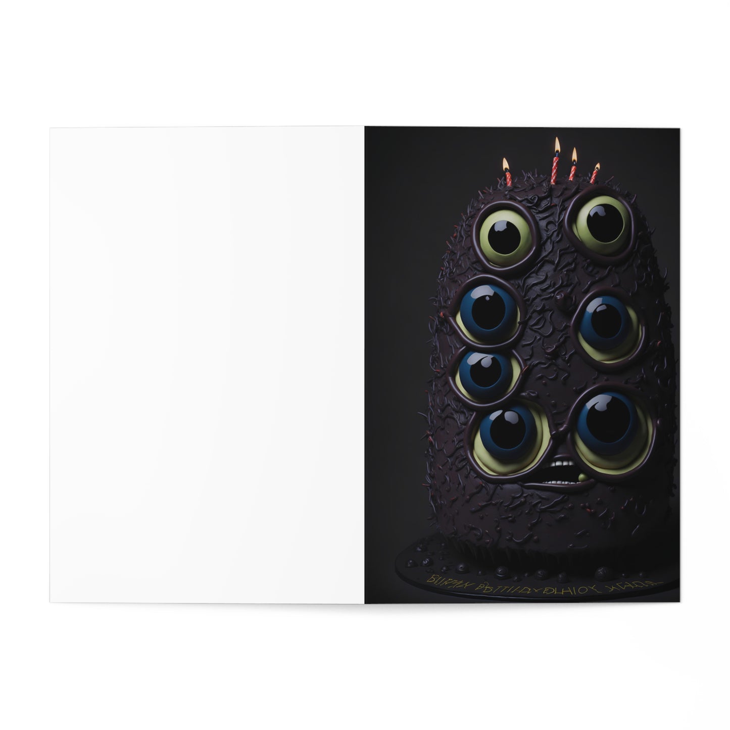 Happy Birthday Monster Greeting Cards (7 pcs) Design 7 of 15