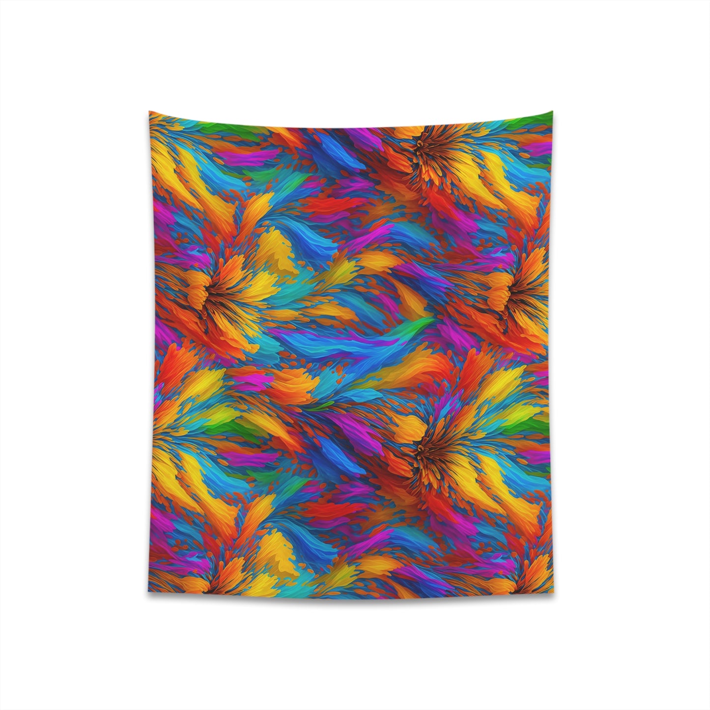 Rainbow Flower Tapestry for the wall for pride and celebrating inclusiveness lgbtq ally wall art gay wall art up to 100 inches show pride