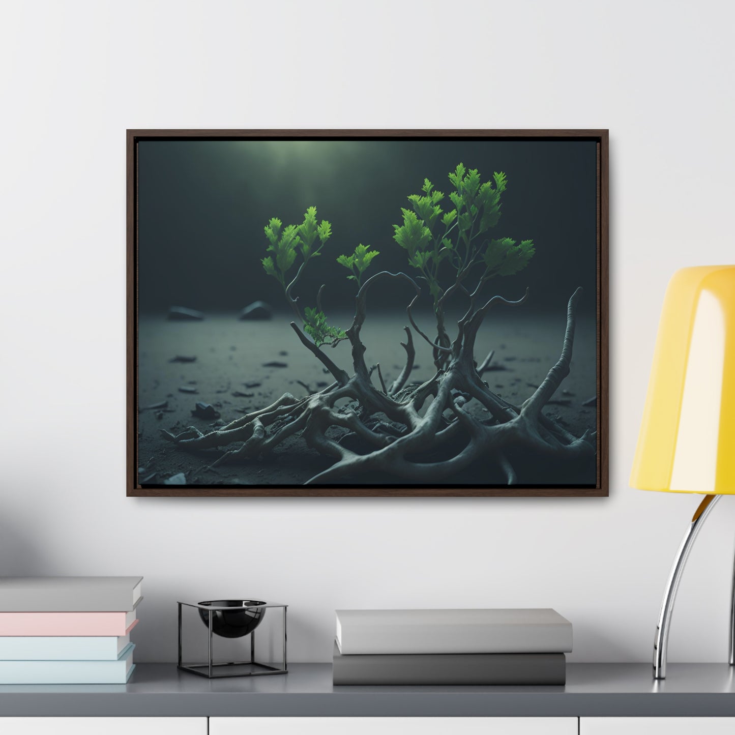 New life Gallery Canvas Wrap artwork depicting a fresh start at life in a barren wasteland