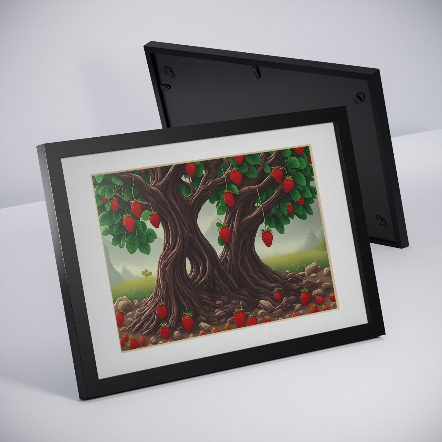 Strawberry Tree framed art kitchen gift restaurant or kitchen dining poster