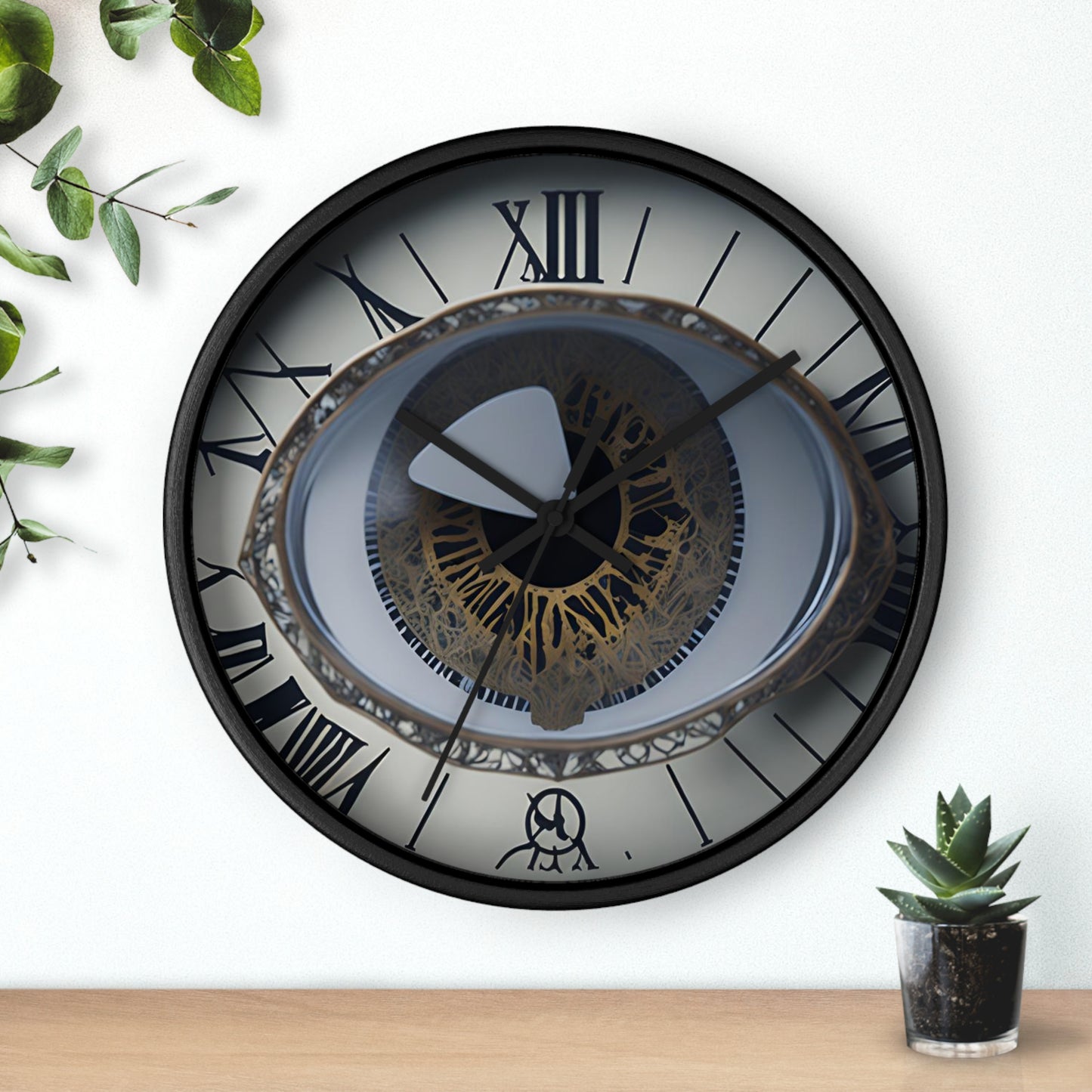 Steampunk Eyes Analog Wall Clock design 3/4