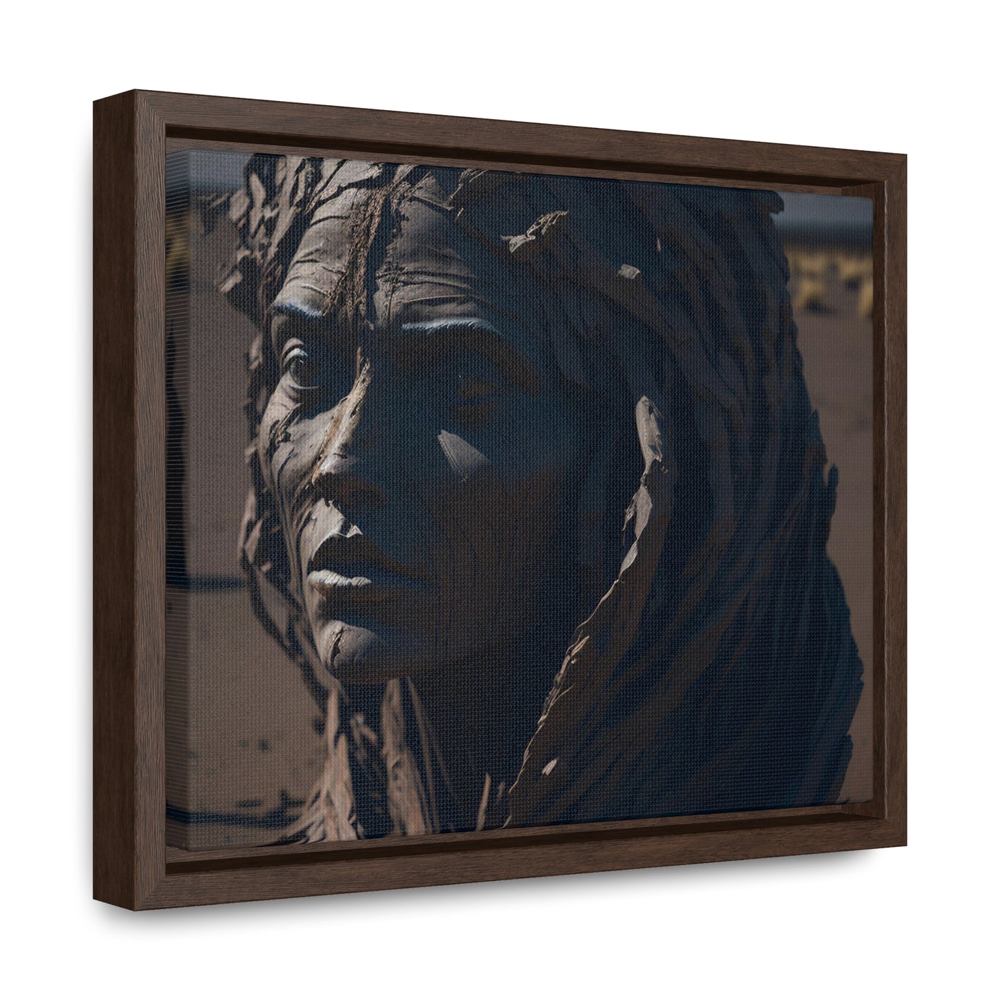 Rusted art Gallery Canvas Wrap artwork depicting a fresh start at life in a barren wasteland