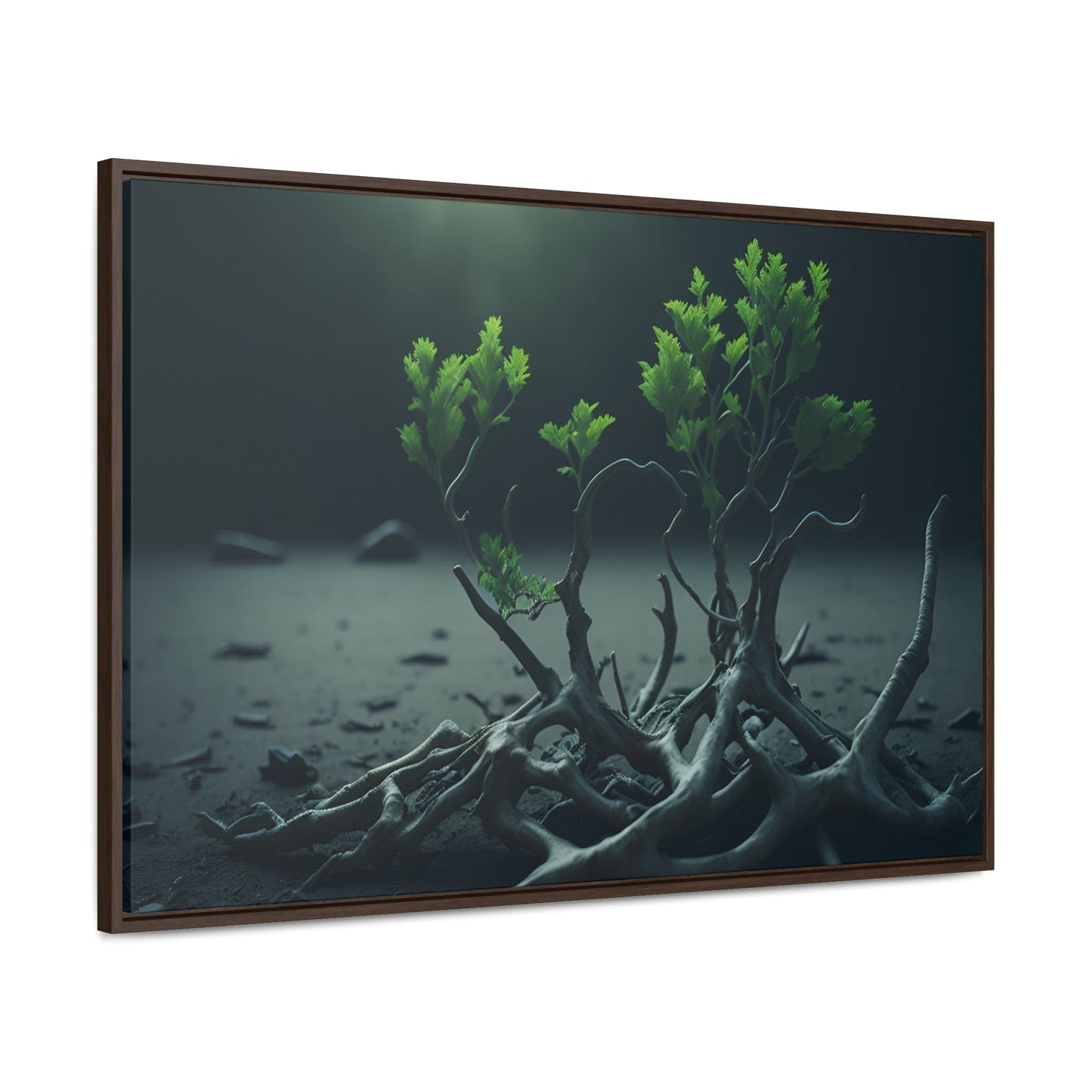 New life Gallery Canvas Wrap artwork depicting a fresh start at life in a barren wasteland