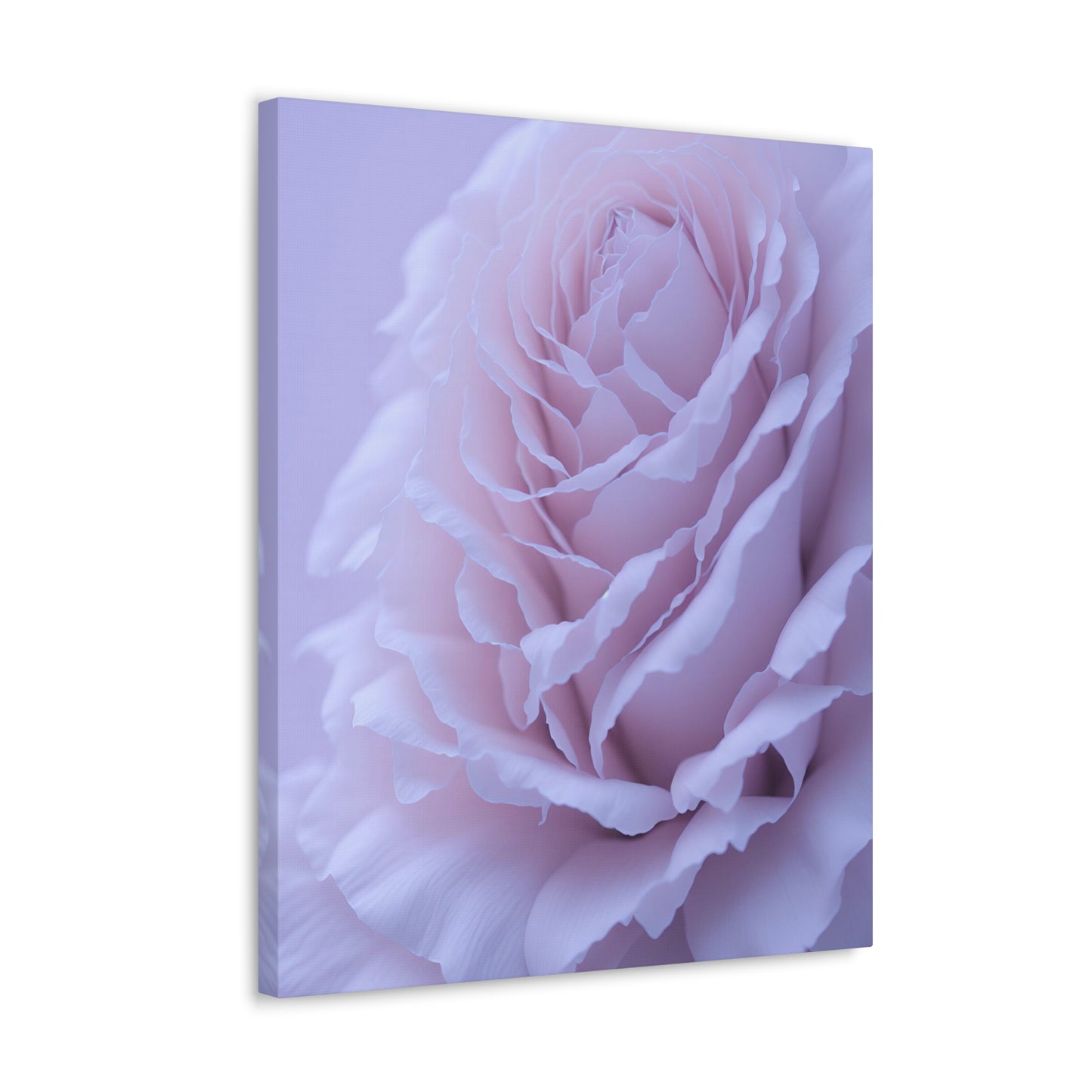 Soft Art White Flower canvas wrap around Soft pink and white print for a soft clean home decor Soft floral art canvas print for the bathroom