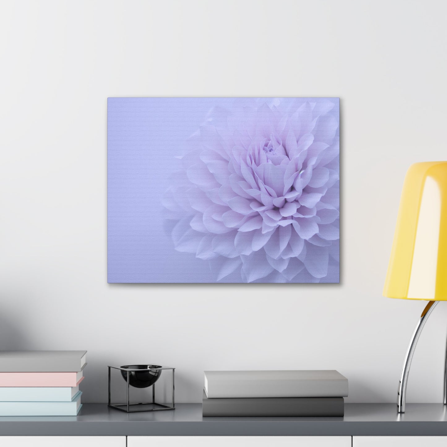 Soft Art White Flower canvas wrap around Soft pink and white print for a soft clean home decor Soft floral art canvas print for the bathroom