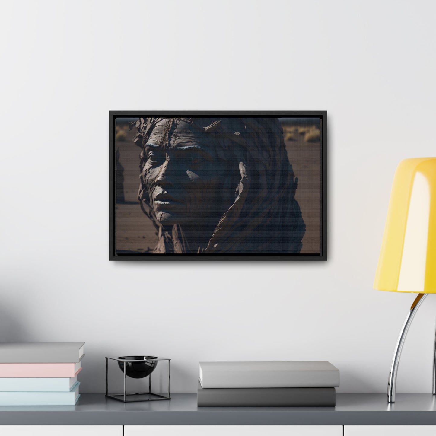 Rusted art Gallery Canvas Wrap artwork depicting a fresh start at life in a barren wasteland