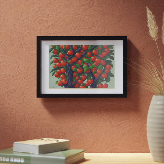 Tomato Tree framed art kitchen gift restaurant or kitchen dining poster