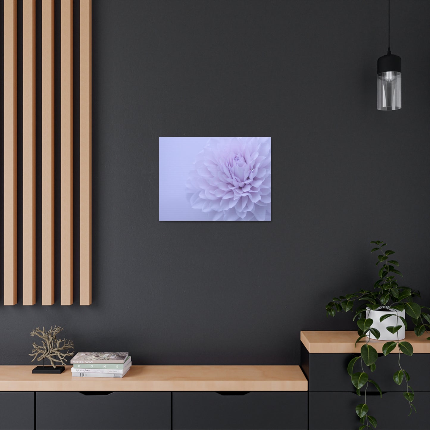 Soft Art White Flower canvas wrap around Soft pink and white print for a soft clean home decor Soft floral art canvas print for the bathroom