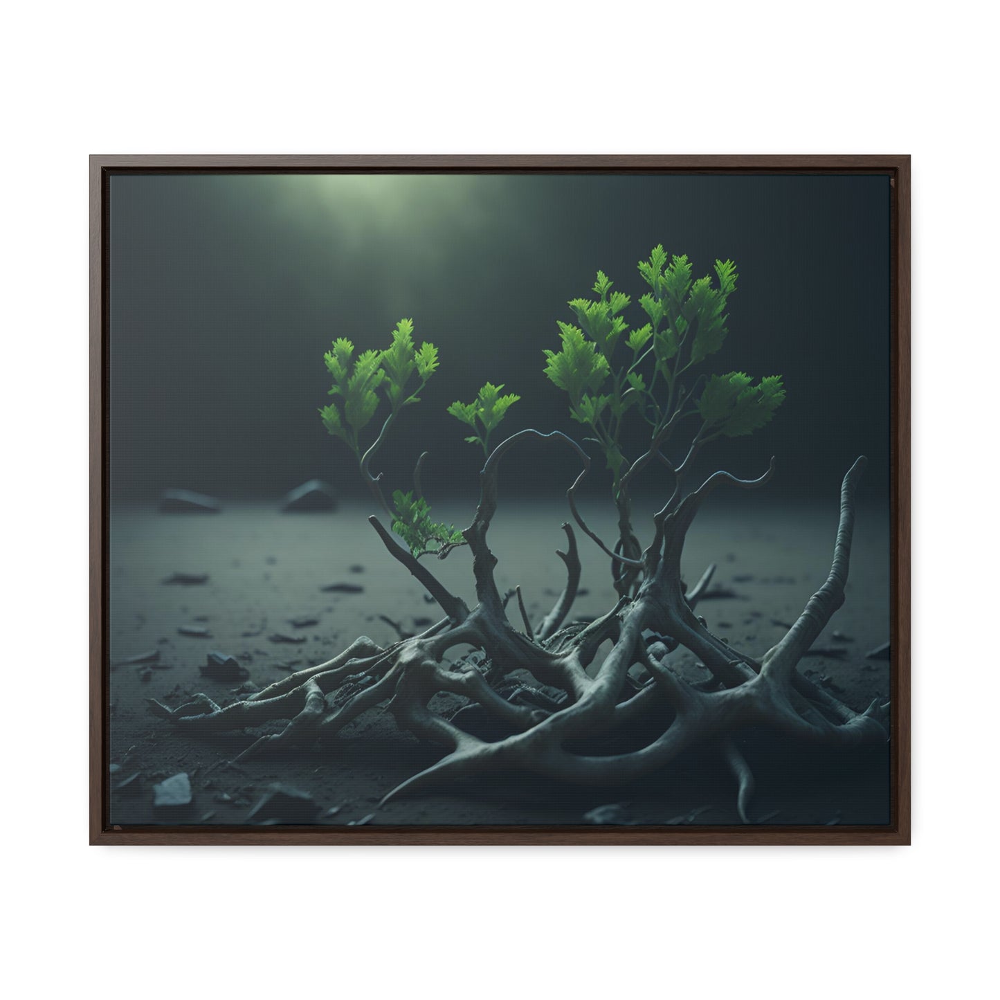 New life Gallery Canvas Wrap artwork depicting a fresh start at life in a barren wasteland