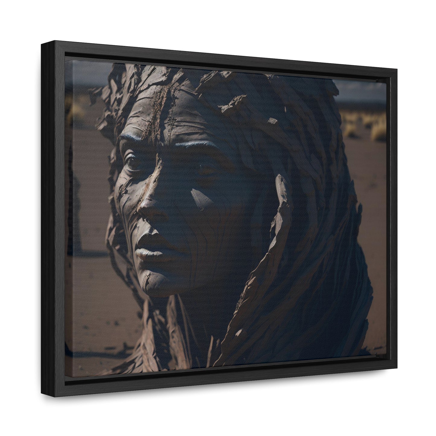 Rusted art Gallery Canvas Wrap artwork depicting a fresh start at life in a barren wasteland