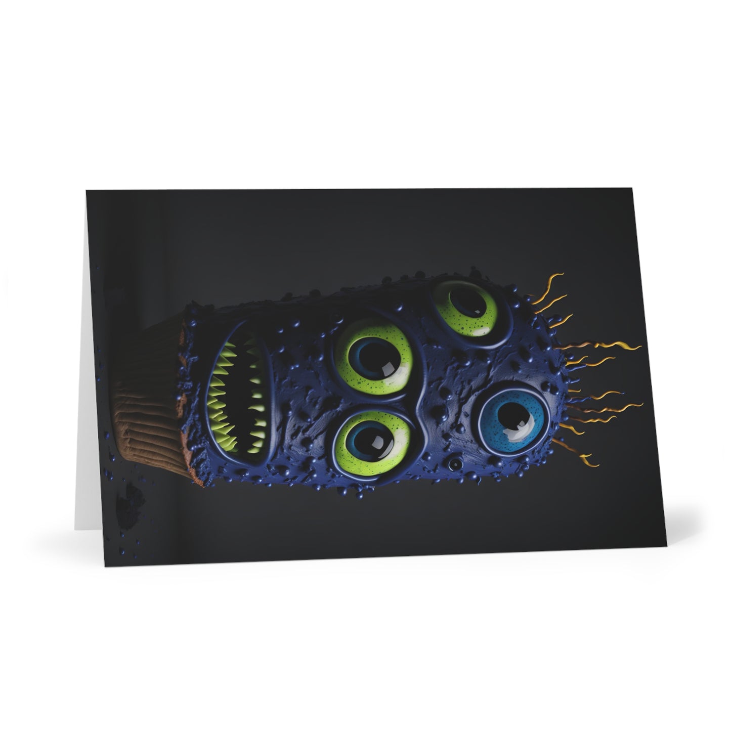 Happy Birthday Monster Greeting Cards (7 pcs) Design 2 of 15