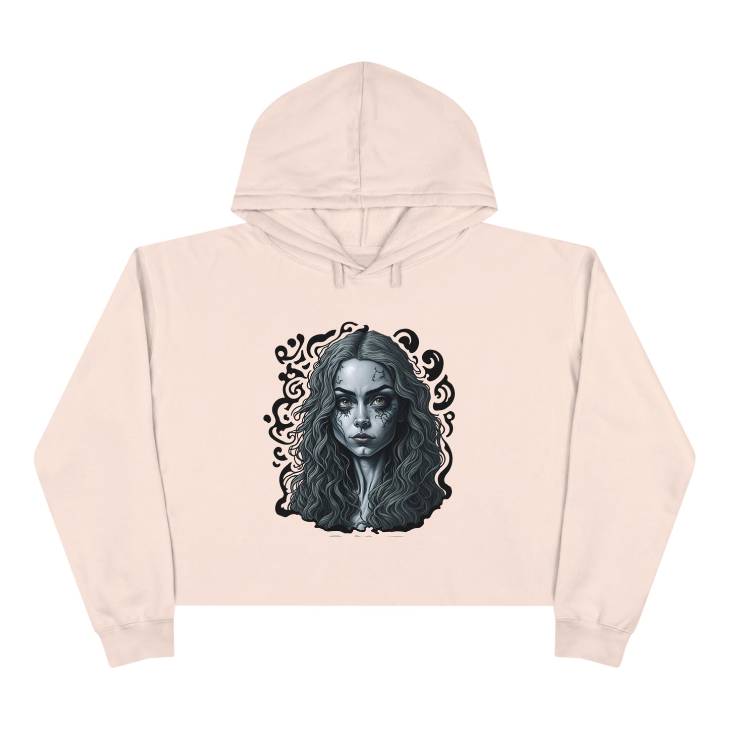 Dark Alice Crop Hoodie for Goth alice in wonderland fans Gothic wonderland alternative alice in alternative wonderland v6