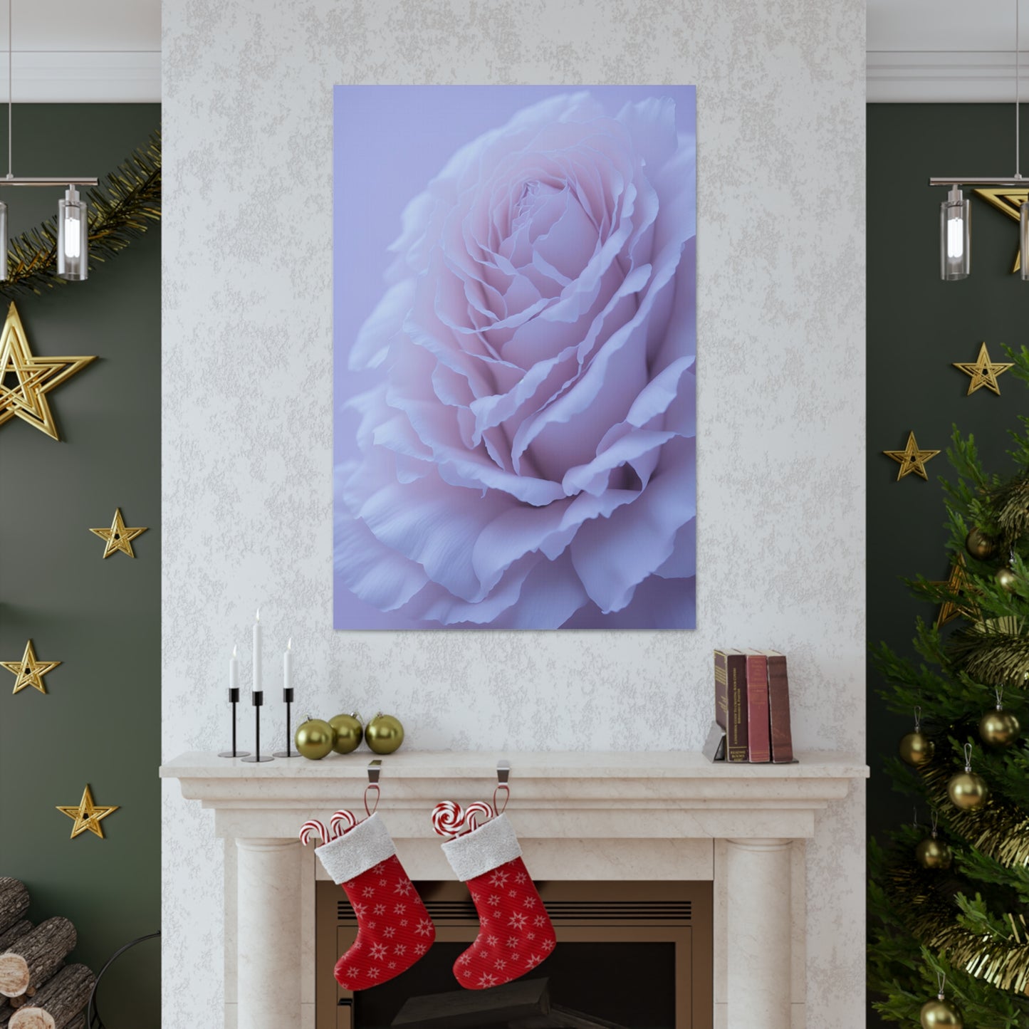 Soft Art White Flower canvas wrap around Soft pink and white print for a soft clean home decor Soft floral art canvas print for the bathroom