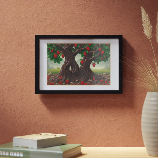 Strawberry Tree framed art kitchen gift restaurant or kitchen dining poster